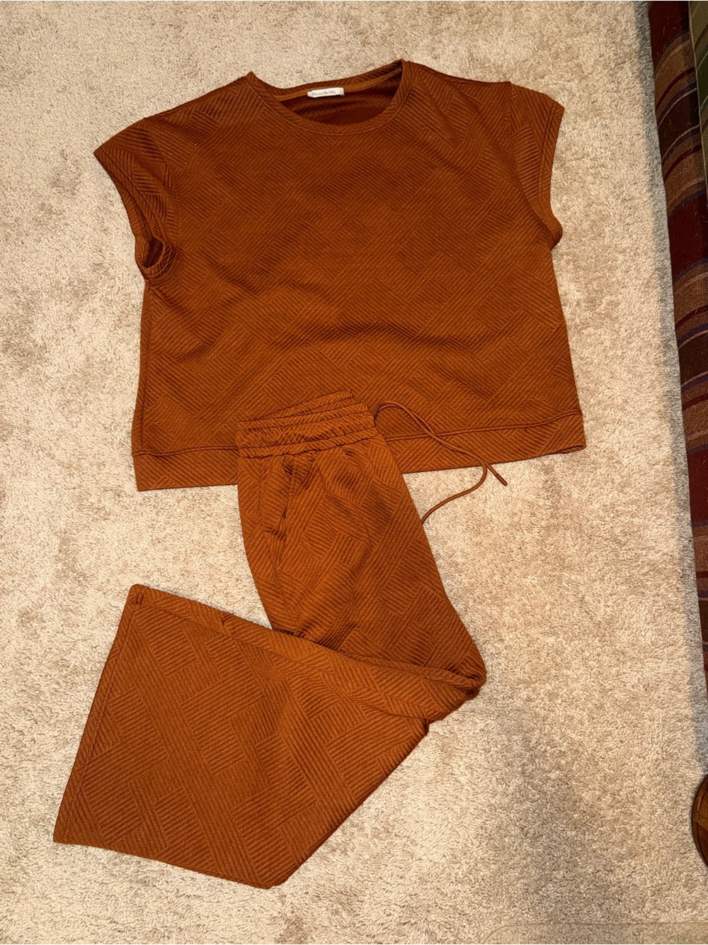 Women’s Casual Short Sleeve Top & Drawstring Pants